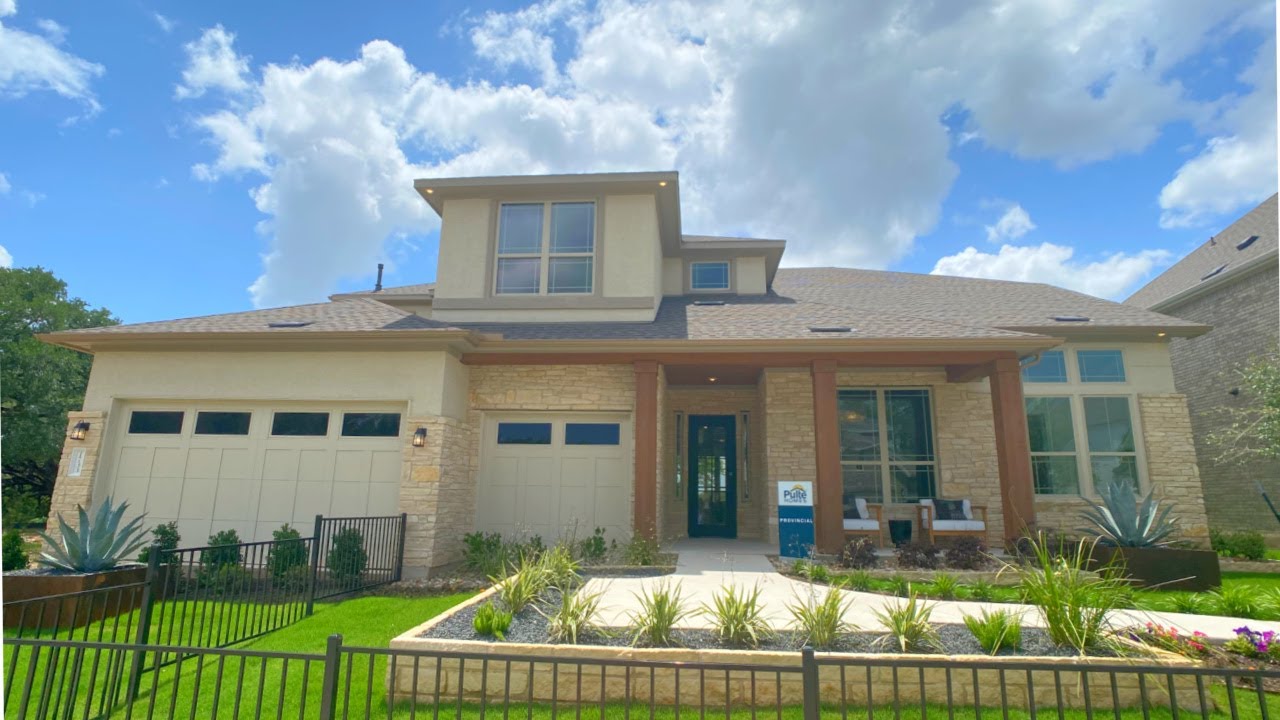 5000+ sq ft Provincial Plan by Pulte homes in Leander, TX | Bluffview