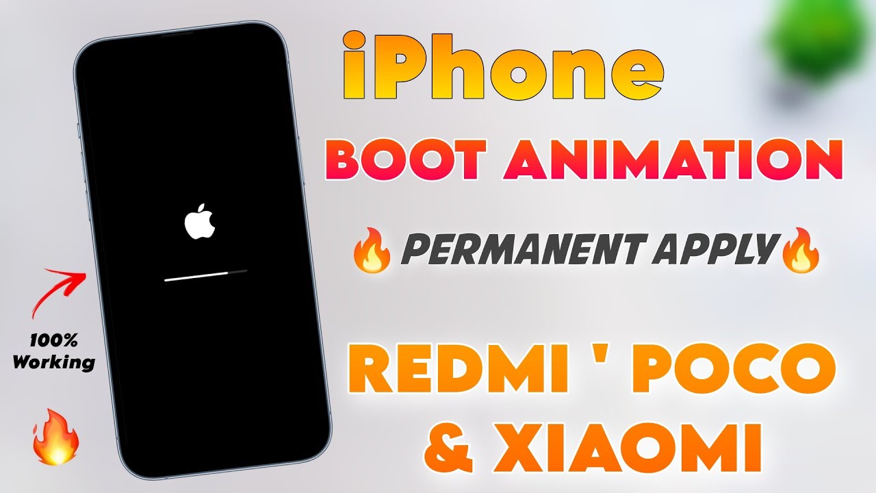 iPhone Boot Animation in Redmi, Poco & Xiaomi Phone ✅ | iPhone Theme in miui 14 | Miui to iOS 17 🔥