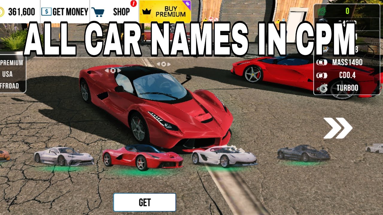 All Car Names in Car Parking Multiplayer New Update 