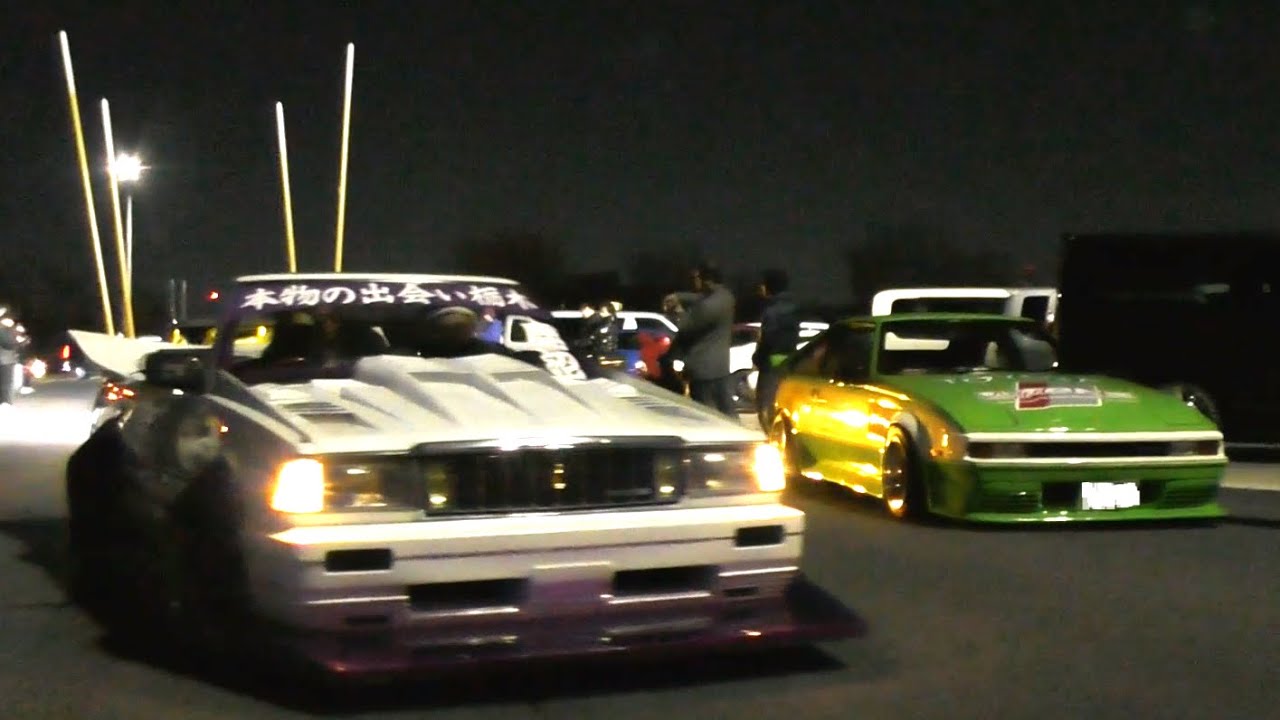 【新春旧車顔合わせナイト】大迫力で続々登場Part2！お祭り騒ぎ！#旧車#街道レーサー