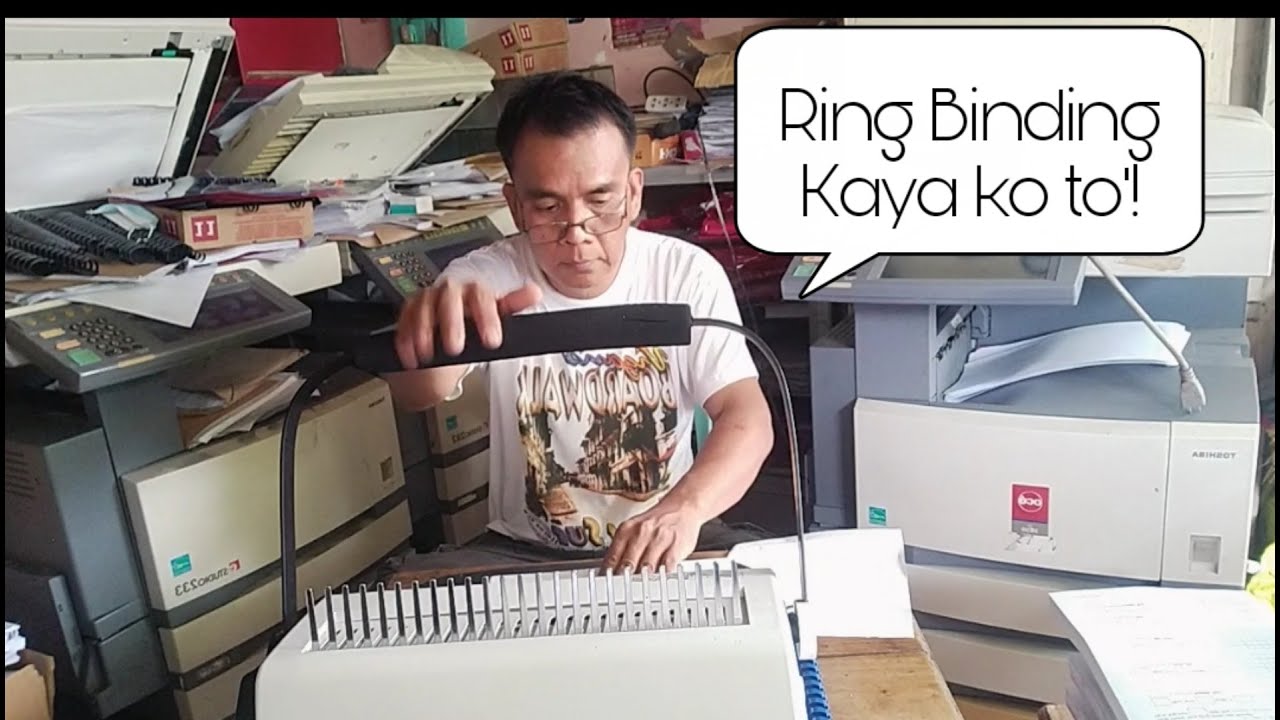 Paano mag Ring Bind / Manual Ring Bind Machine| Kuya Ymann