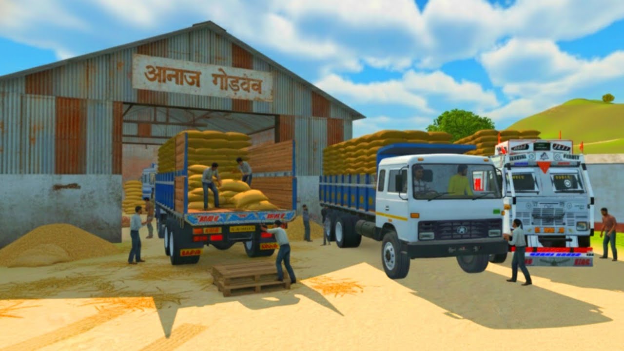 Indian Vehicle Simulator 3D 💥🤯 Truck Unloaded #tractor #dumptruck 