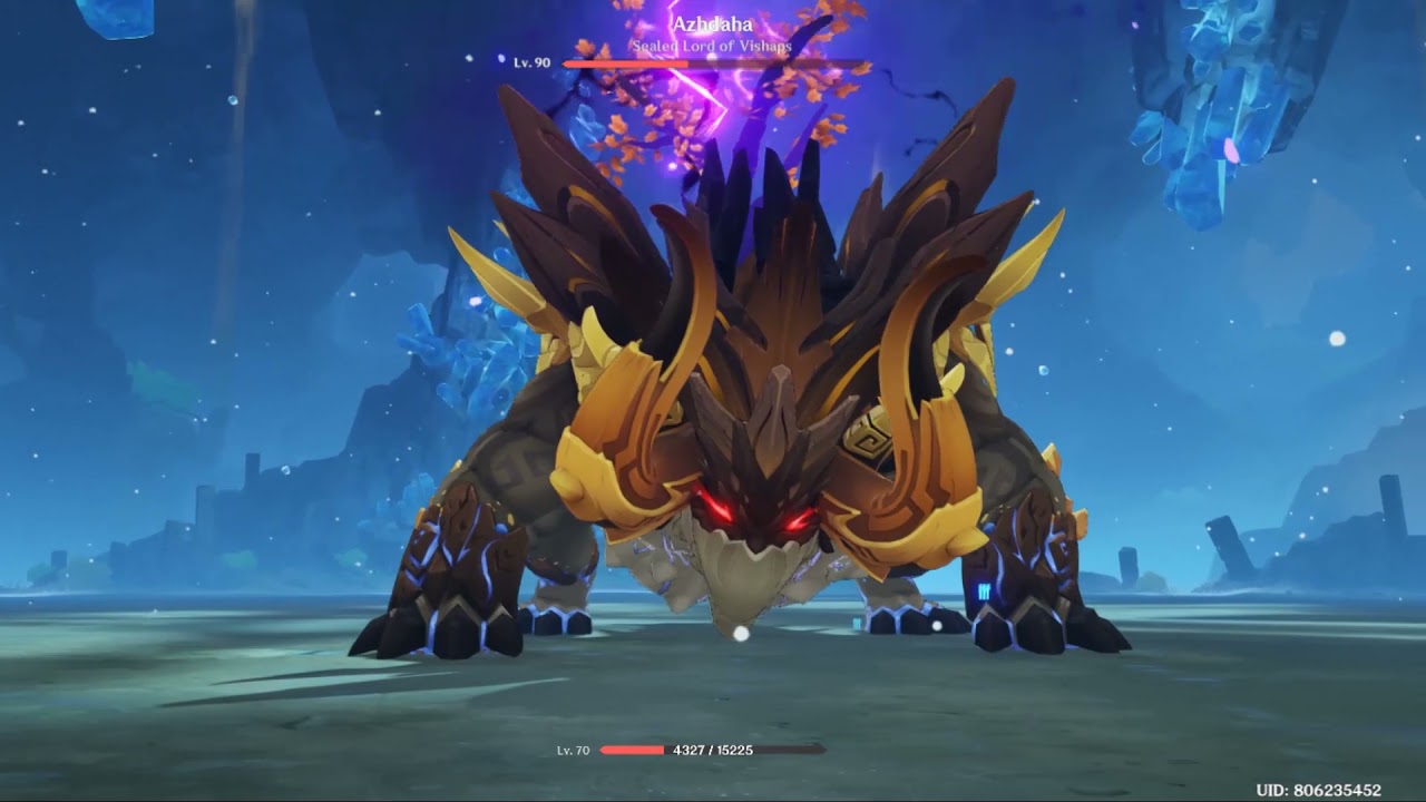 Electro Keqing vs Azhdaha