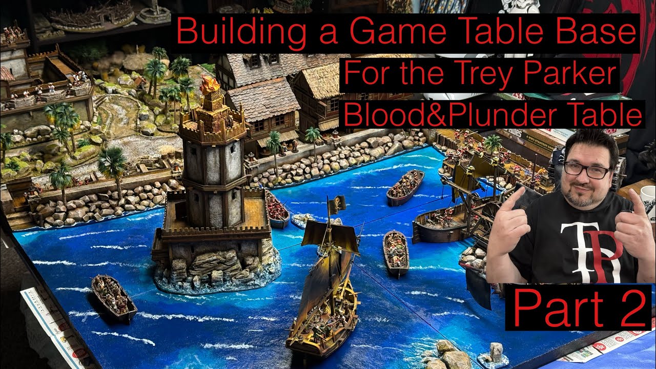 Изготовление подставки для игрового стола Blood&Plunder Трея Паркера. Часть 2.