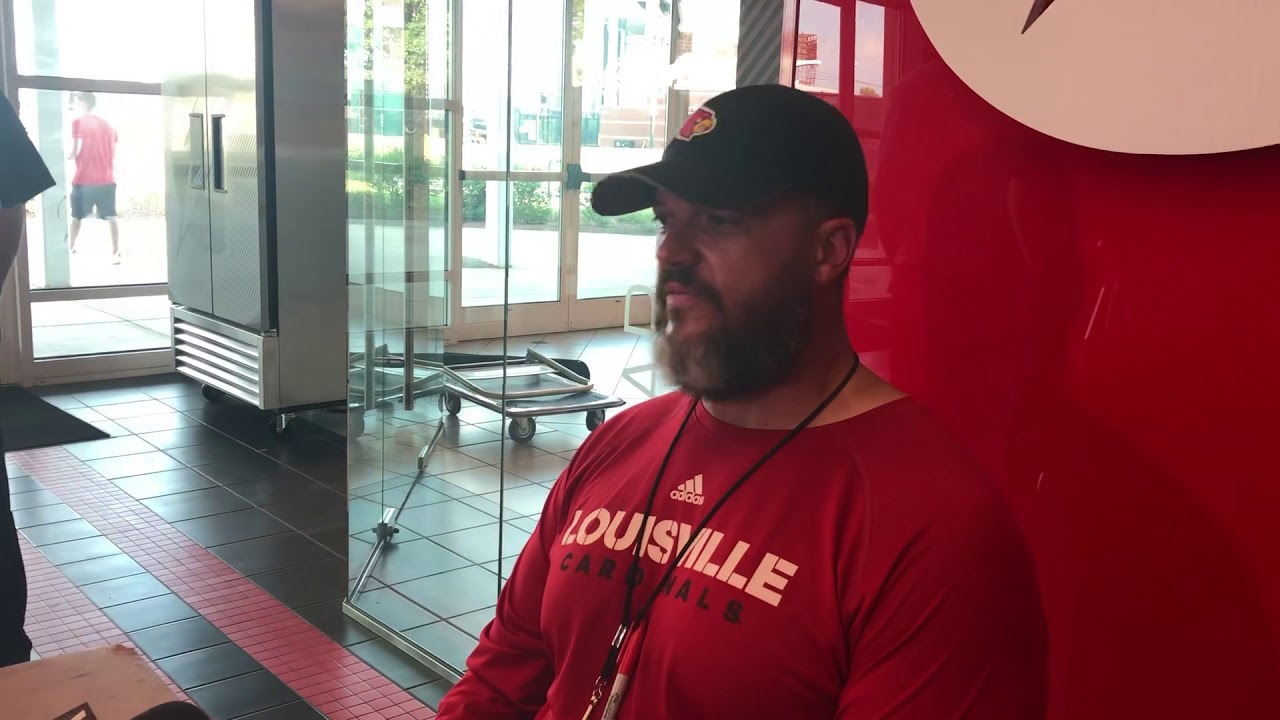 Louisville offensive coordinator Dwayne Ledford on playing WKU