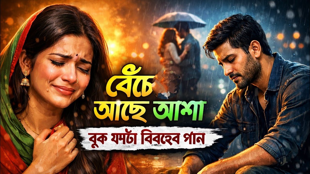 বুকফাটা বিরহ কষ্টের গান😭বেঁচে আছে আশা।গানটি একবার শুনুন। বাংলা কষ্টের গান বিরহ বেদনার ছ্যাকার গান