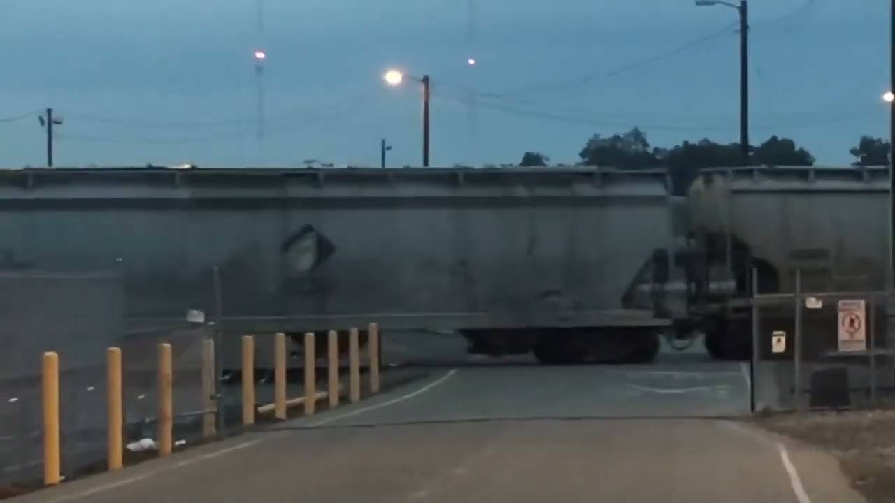 Canadian National 2199 Ex-ATSF 864 leads a grain train with CN 8858 2295 IC 2705 in Roseville, CA