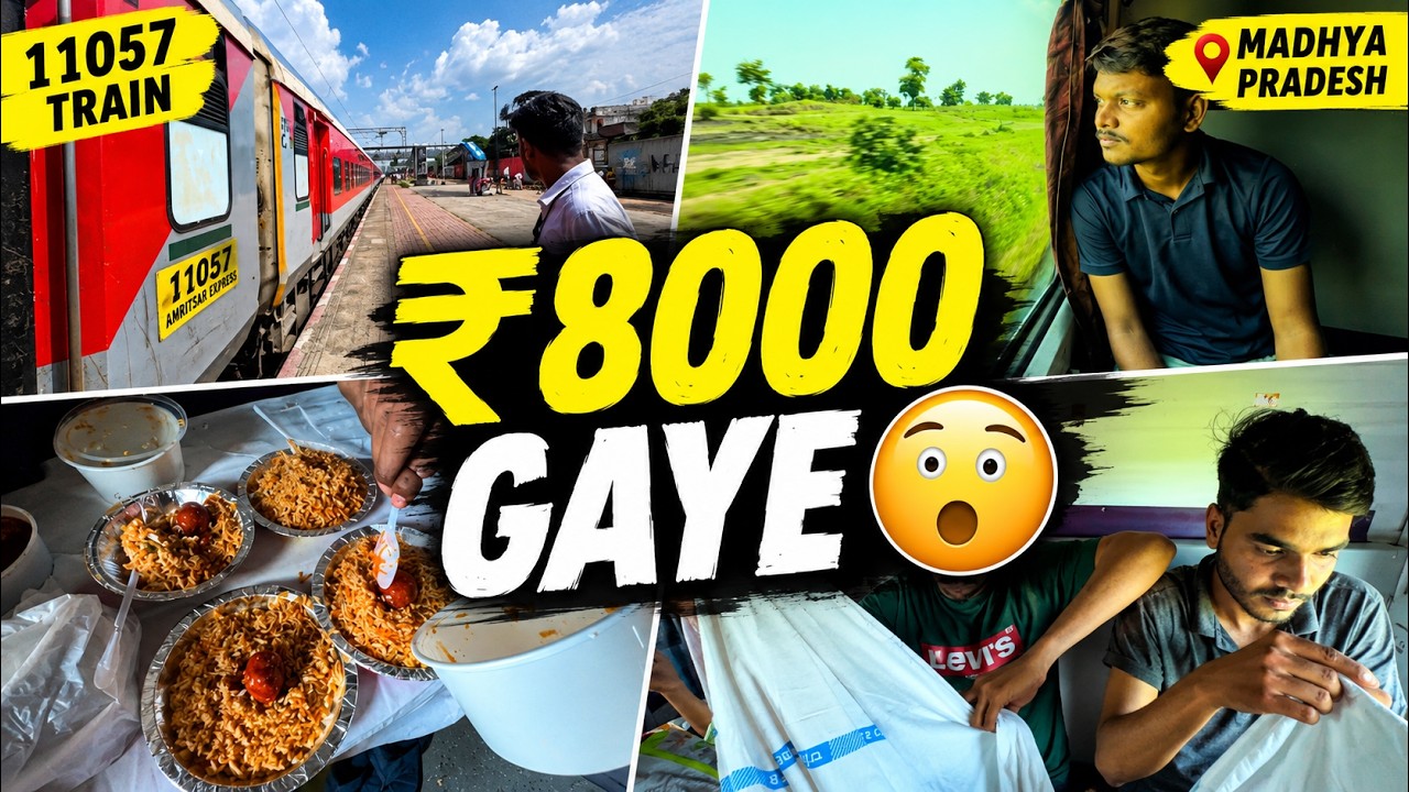 MUMBAI TO AMBALA TRAIN JOURNEY | 11057 - Amritsar Express | ADVENTURE IN TRIP DURING TRAIN JOURNEY