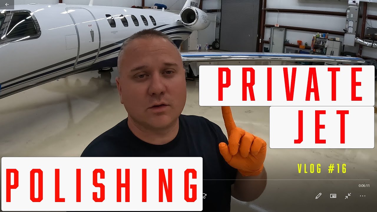 Polishing a Private Jet | Aviation Detailing | Vlog #16