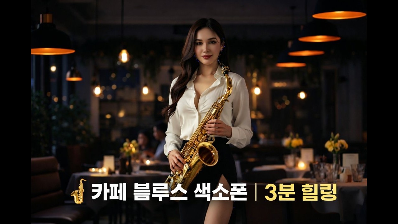 카페 블루스 색소폰 | 3분 힐링