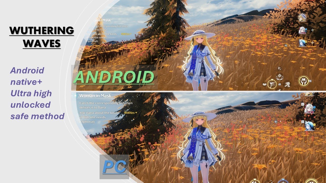 WuWa ! Get pc like graphics on android | native resolution + ultra high unlocked | SAFE method