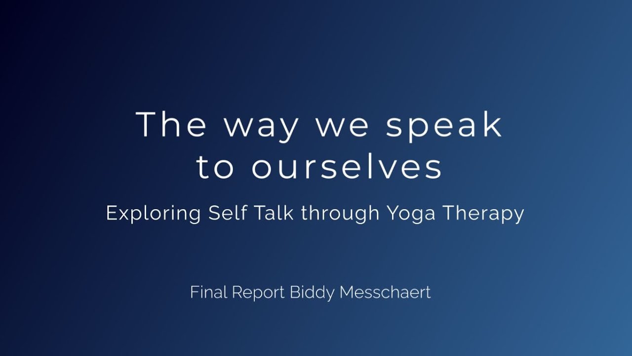 The way we speak to ourselves