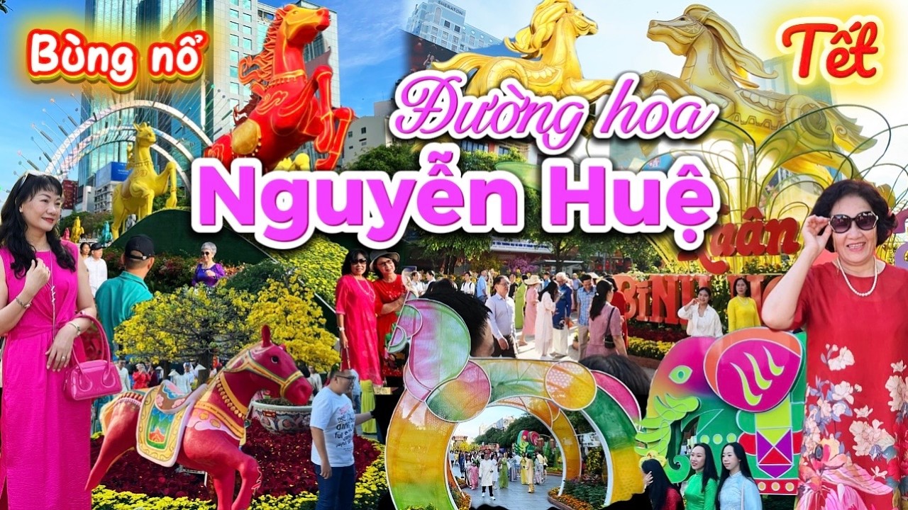1175. Sài Gòn Đẹp chấn động đường hoa Nguyễn Huệ 2026 chính thức khai mạc đón khách du Xuân Bính Ngọ
