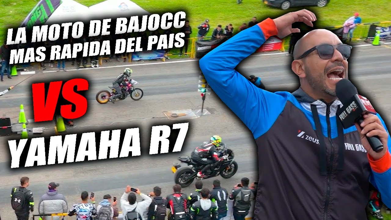 YAMAHA R7 🆚La Moto de Bajo CC Mas RAPIDA de COLOMBIA🛑Fullgass Drag Race Cuarto de Milla