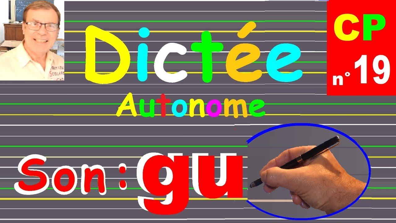 Dictée CP – CE1 autonome de mots : Le son gu # 19