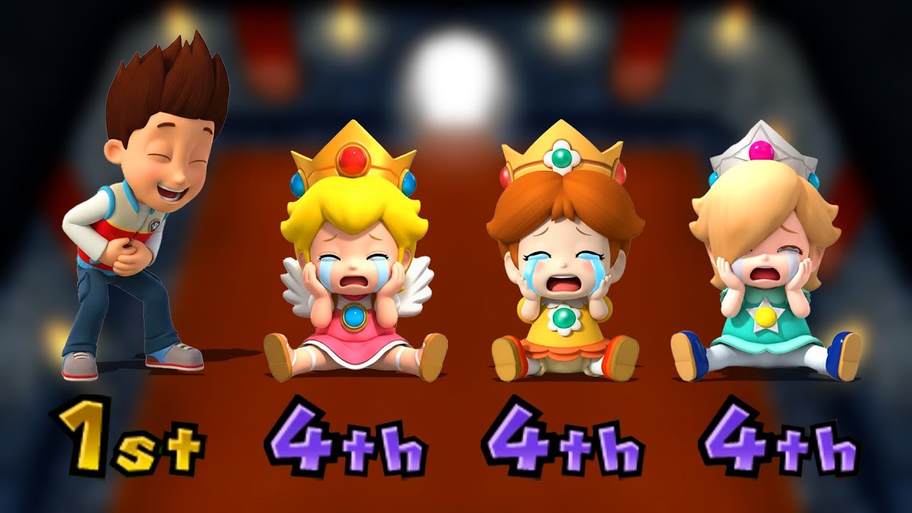 【マリオパーティ9】すべてのミニゲームバトル Ryder Vs ピーチVsデイジーVsロゼッタ (最強CPUたつじん)