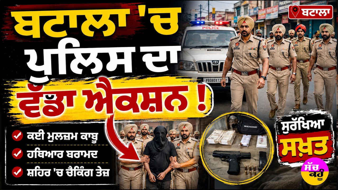 ਬਟਾਲਾ 'ਚ ਪੁਲਿਸ ਦਾ ਵੱਡਾ ਐਕਸ਼ਨ !  Batala Firing Case | Punjab Crime News | Restaurant Firing