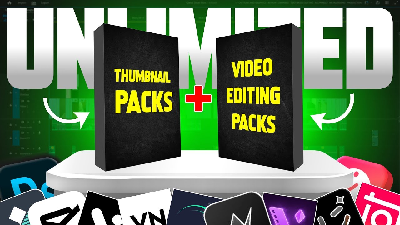 Video Editing Pack & Thumbnail Editing Pack 🤑