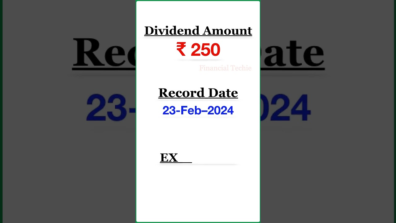 BOSCH LTD Dividend 2024 Alert  #shorts