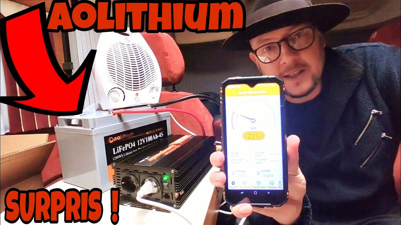 NOUVELLE BATTERIE LIFEPO4 AOLITHIUM 100AH(MEILLEUR BMS) QUALITÉ 