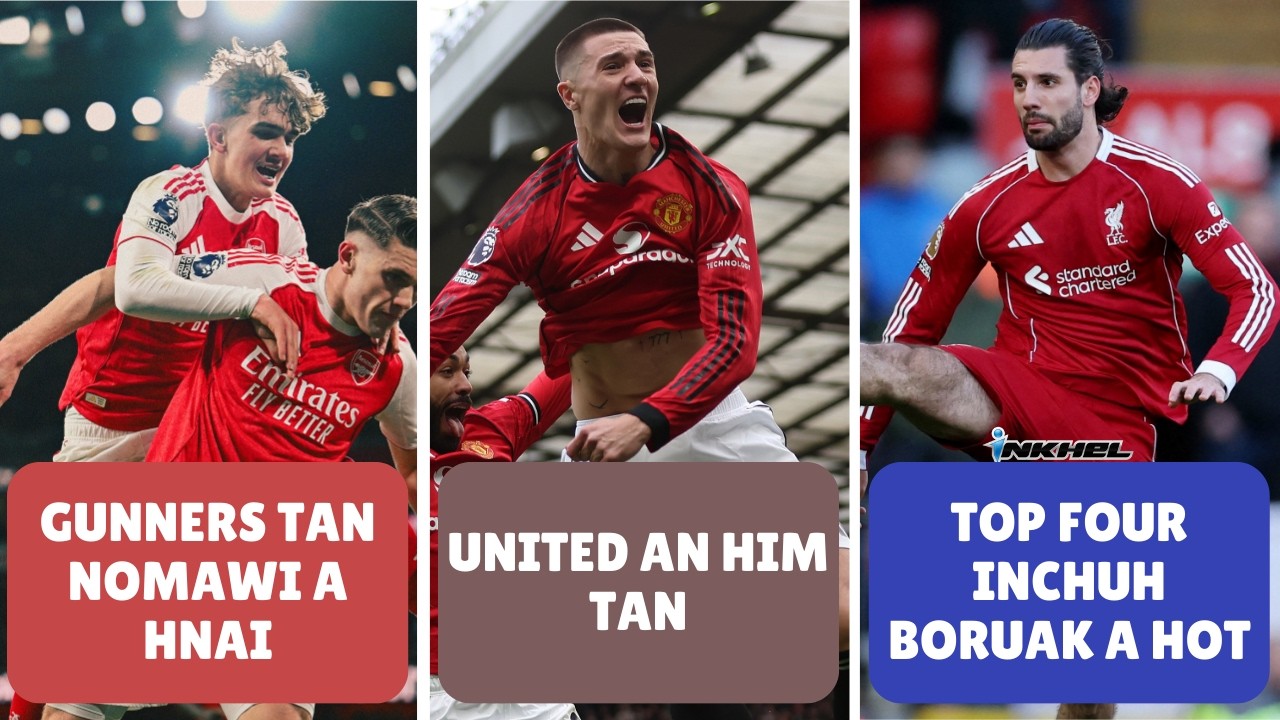 Gunners tan nomawi a hnai, United an him ṭan, Top Four inchuh boruak a HOT