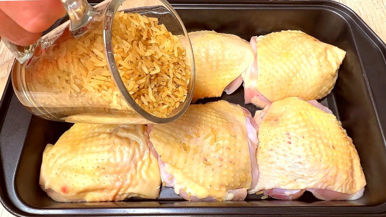 Приготовьте таким образом курицу и рис, а результат будет вкусным и аппетитным!!