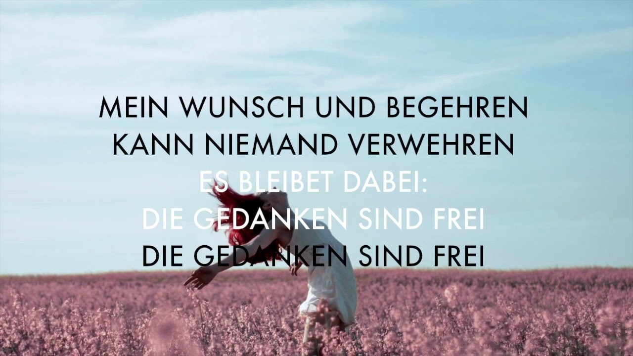 Katja Moslehner - Die Gedanken sind frei - Lyrics Video