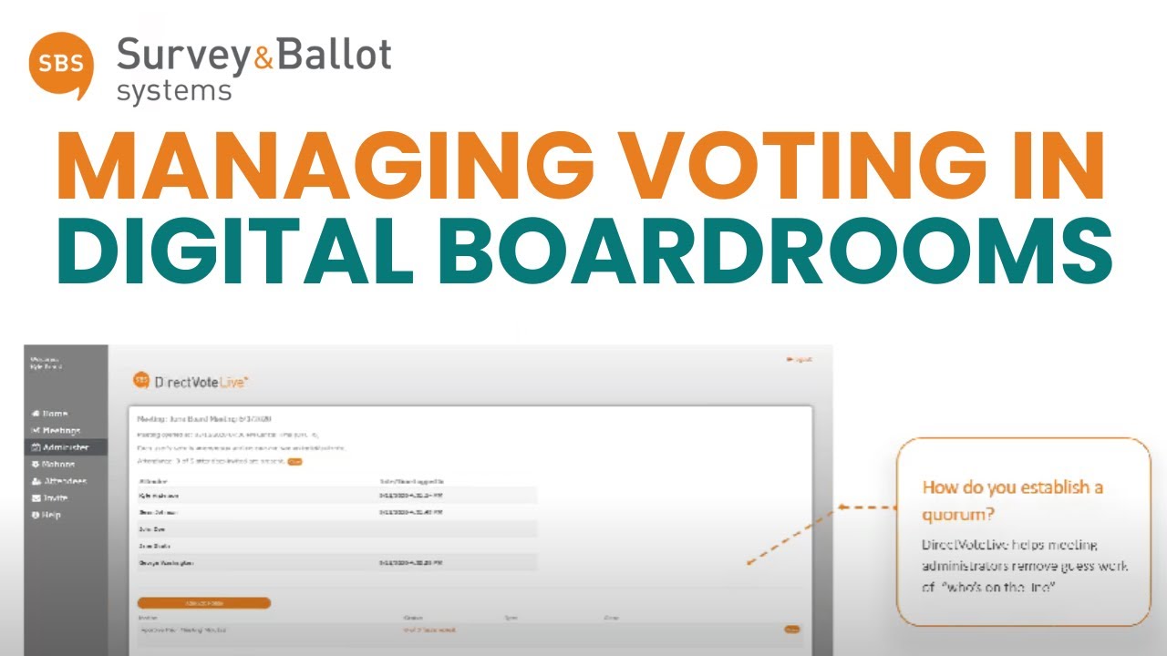 Managing Voting in Digital Boardrooms | 2020 Webinar Recording