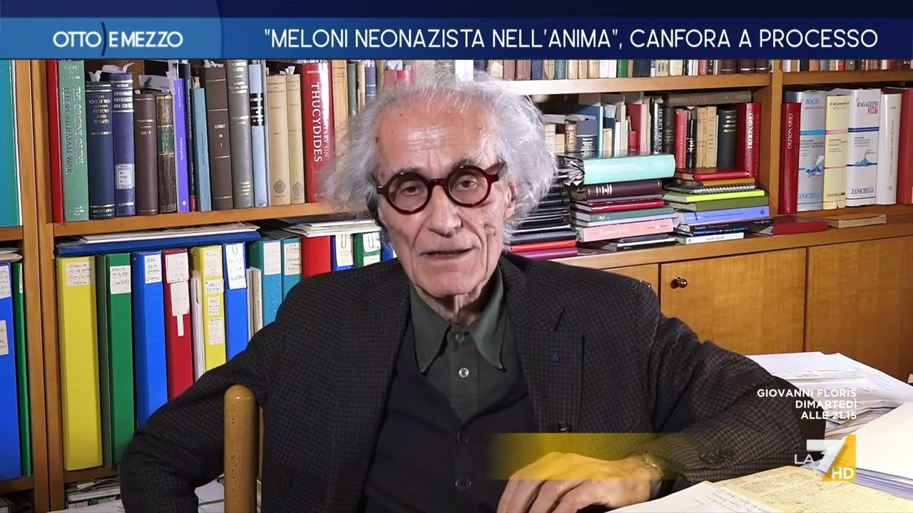 Luciano Canfora a processo per frasi contro Meloni: 