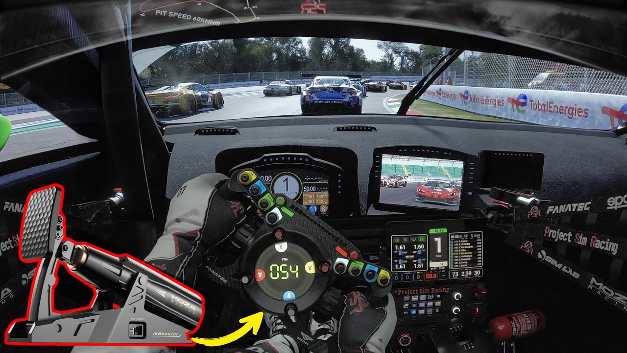 Moza's mBooster ACTIVE PEDAL is FINALLY HERE! | First Race at Monza