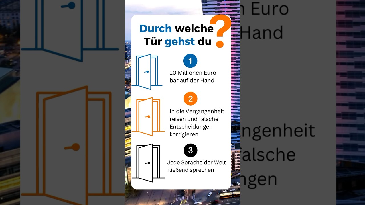 T&uuml;r 1, 2 oder 3 ⁉️🚪#finanzen #geldtipps #geldverdienen #investieren #geldanlegen