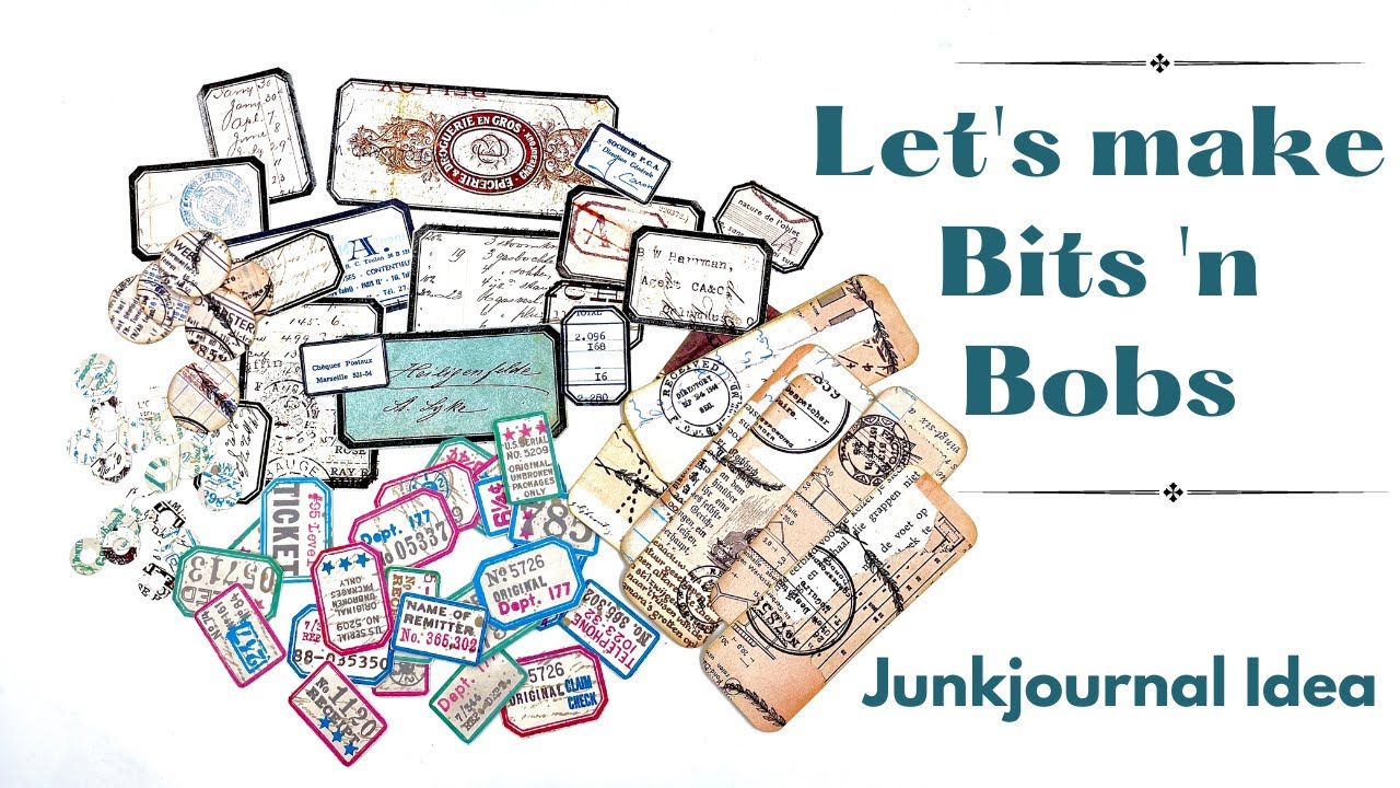 LET'S MAKE SOME BITS 'N BOBS - JUNKJOURNAL IDEA - EASY BEGINNER- #papercraft #craftwithme