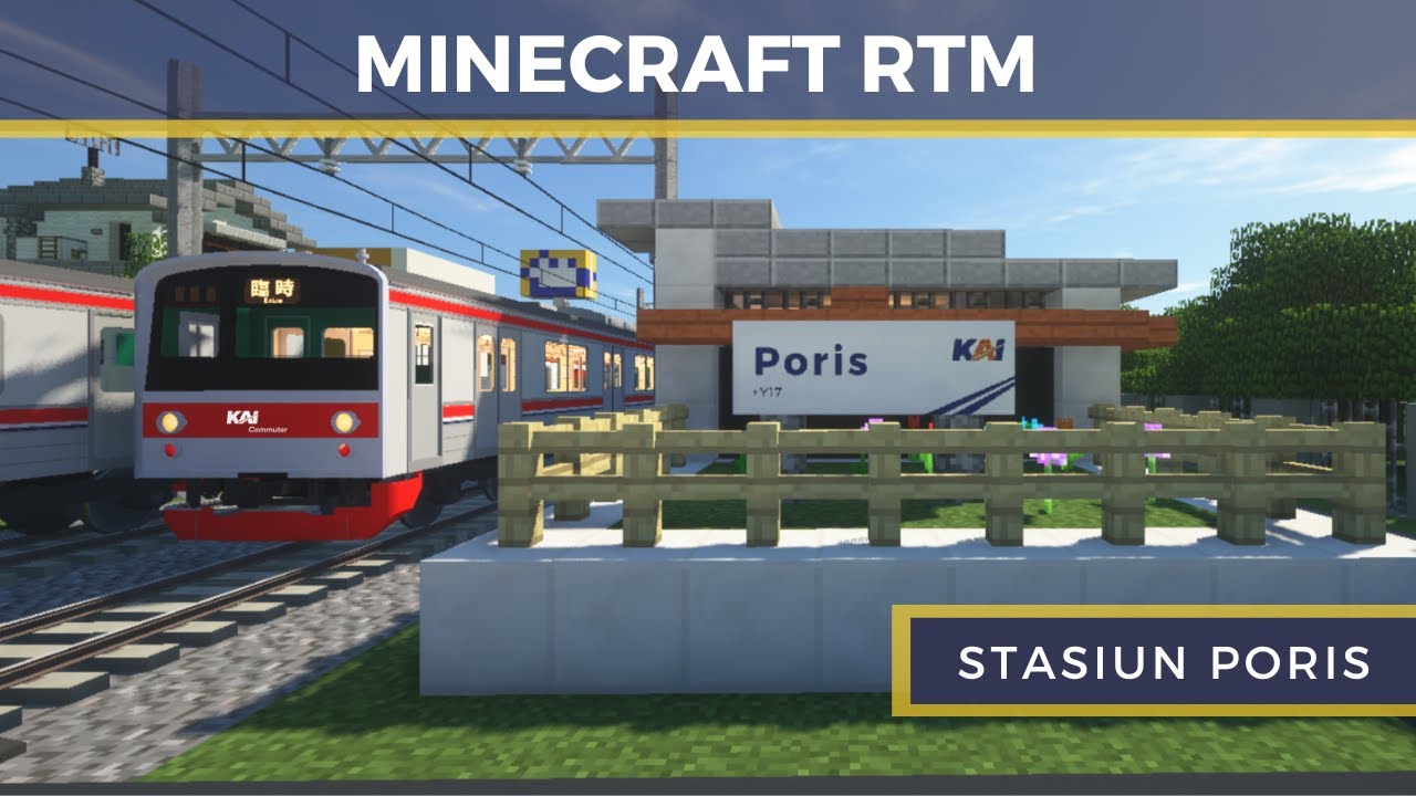 Minecraft real train mod - Stasiun poris