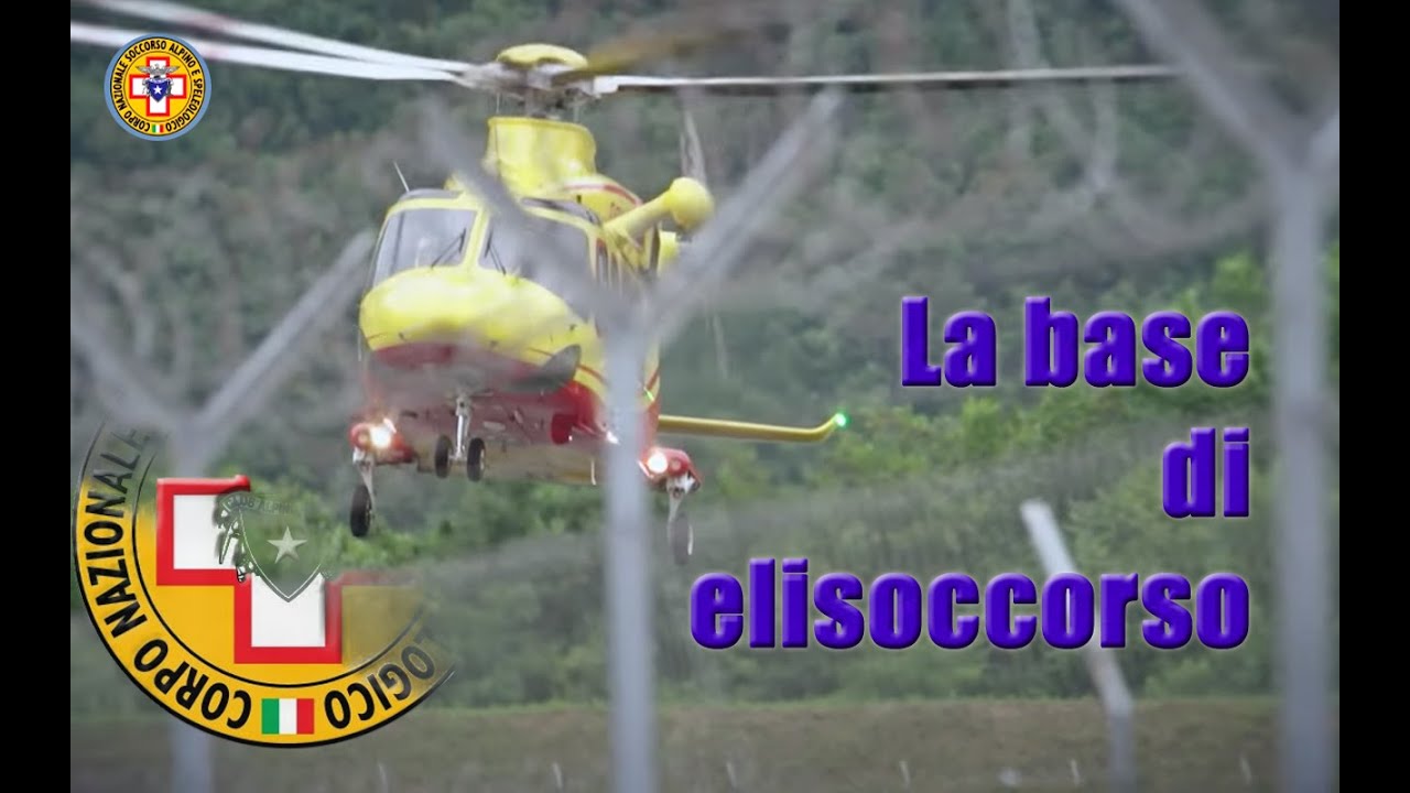 CNSAS - La base degli elicotteri e il tecnico di elisoccorso