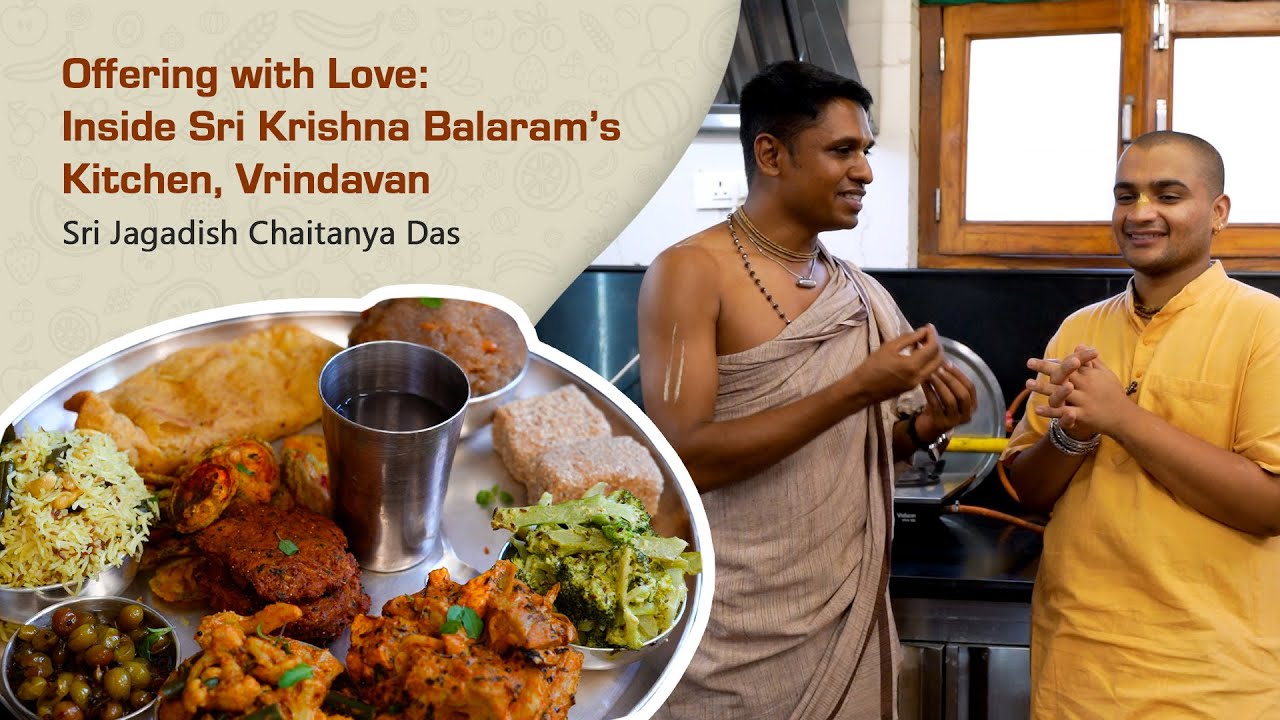 Cooking Sandhya Bhog in the Deity Kitchen at Krishna Balaram Mandir | Ft. Jagadeesh Chaitanya Dasa