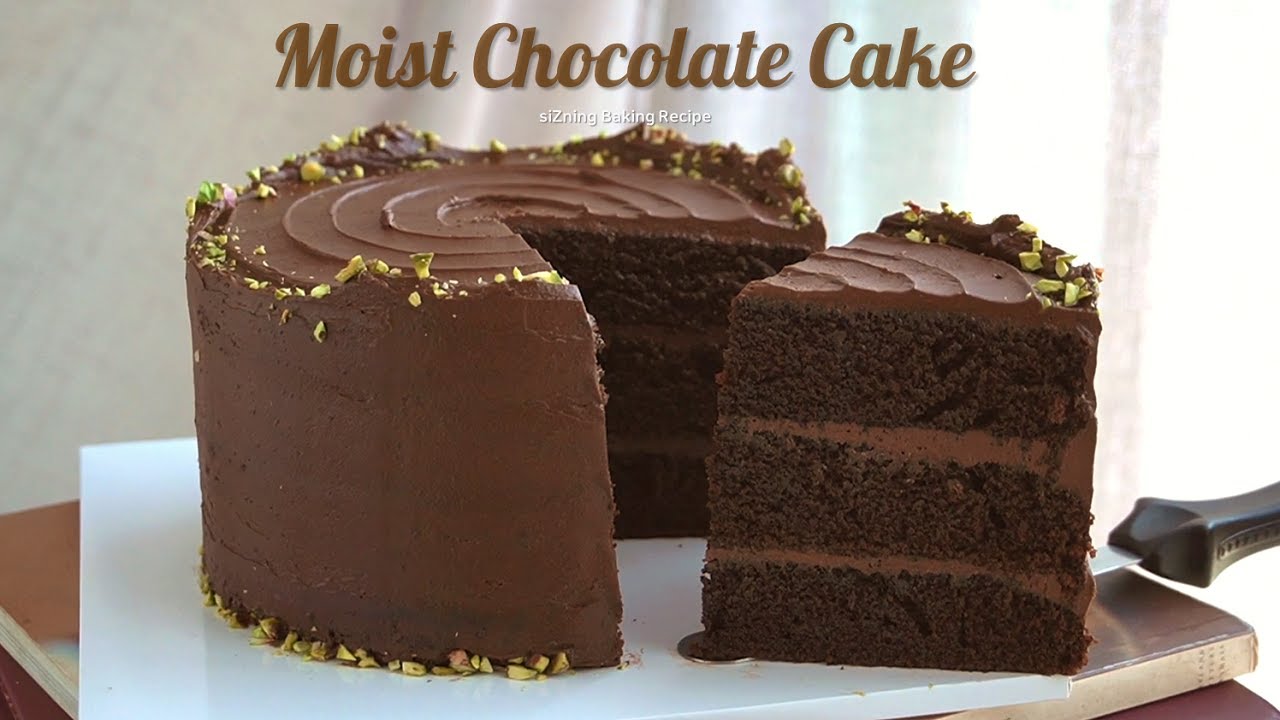 초간단👍🏻 섞기만 하면 완성! '모이스트 초코 케이크' 만들기 : Ultimate moist Chocolate Cake recipe｜siZning