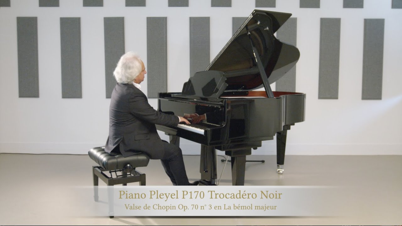 Le piano Pleyel P170 Trocadéro Noir - Valse Op. 70 n°3 de Chopin interprétée par Yves Henry