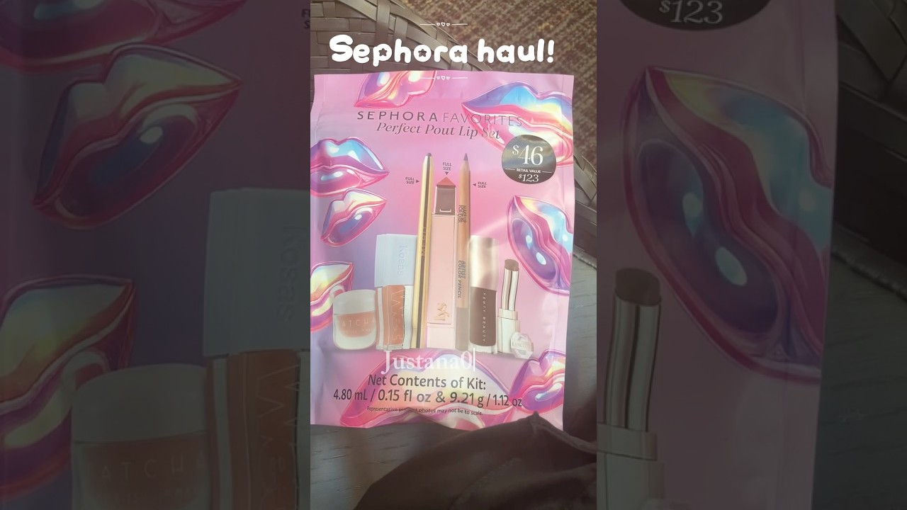 Sephora haul! #lipkit #sephora #lipproducts #fyp #makeup #trend #shorts #sehorahaul #lippies