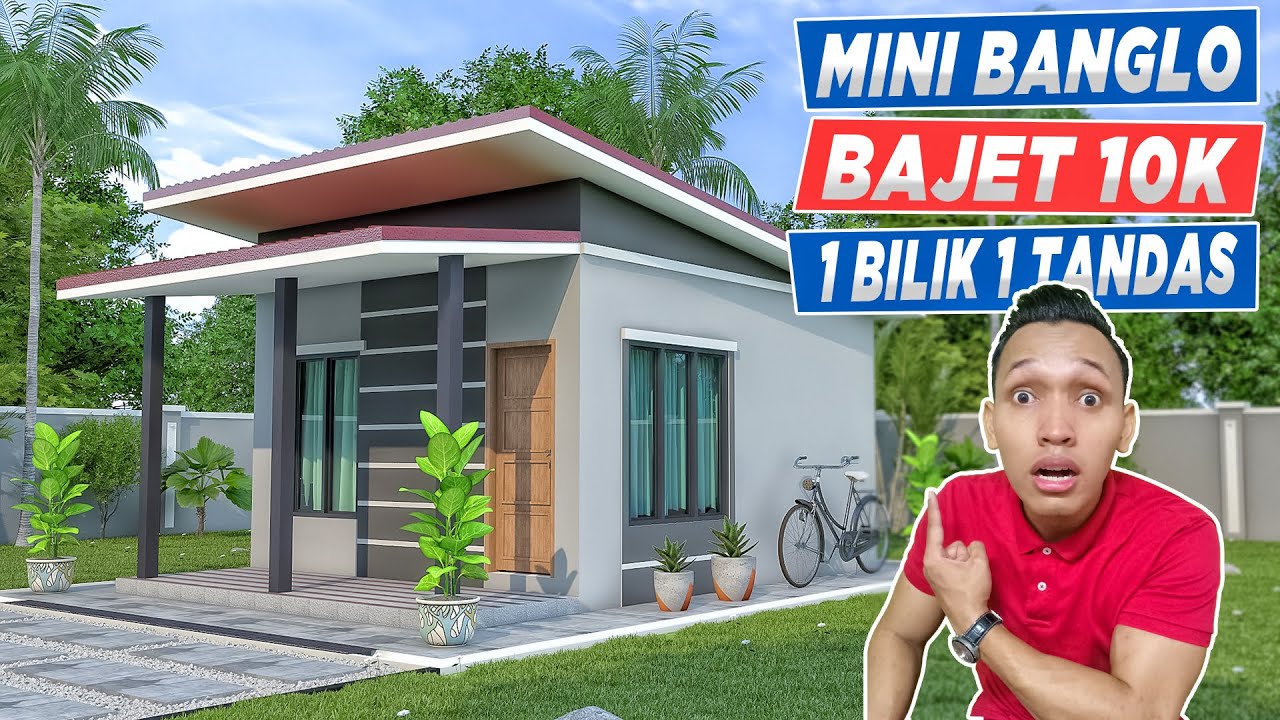Design Rumah Bajet 10k - 1 bilik tidur 1 bilik air (5x7 Meter)