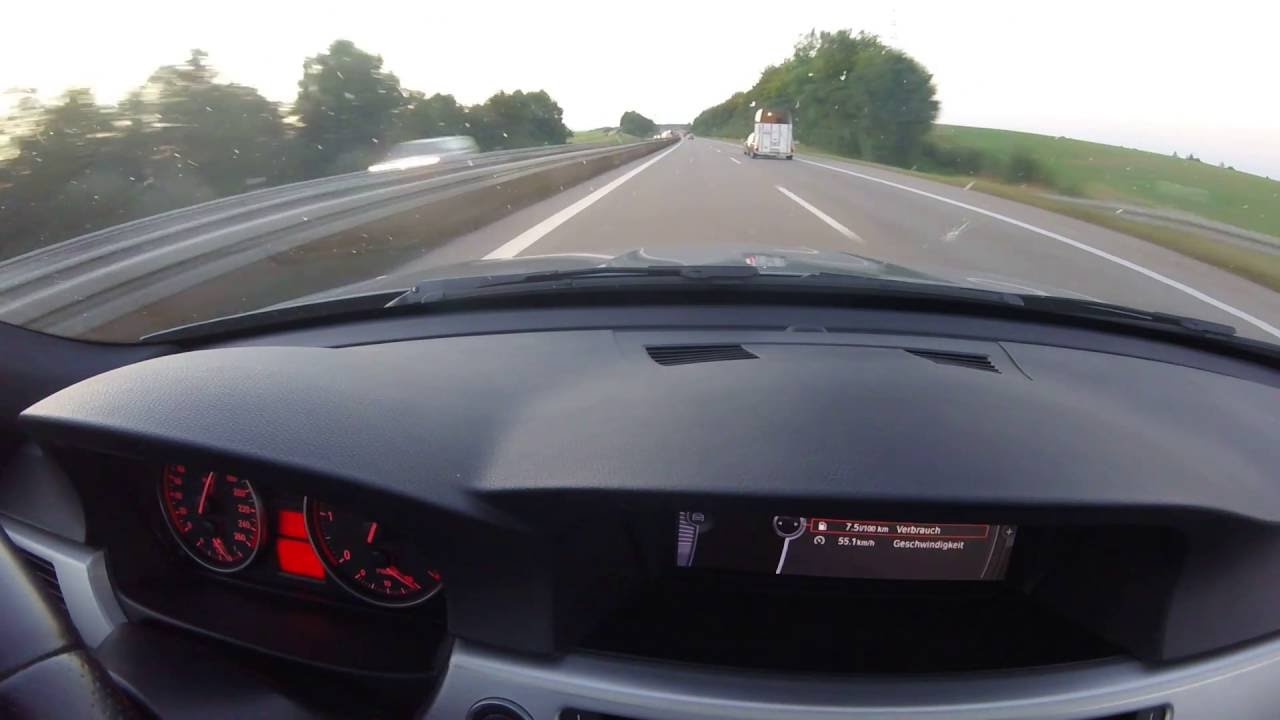 Bmw 330d 245ps 520Nm Autobahn fast drive Part 1