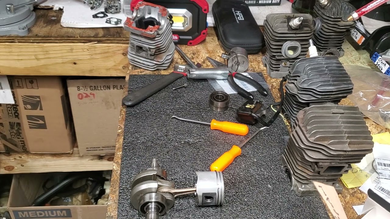 Видео 2 о восстановлении Stihl 025/MS250: как установить поршневые кольца и обсудим некоторые детали