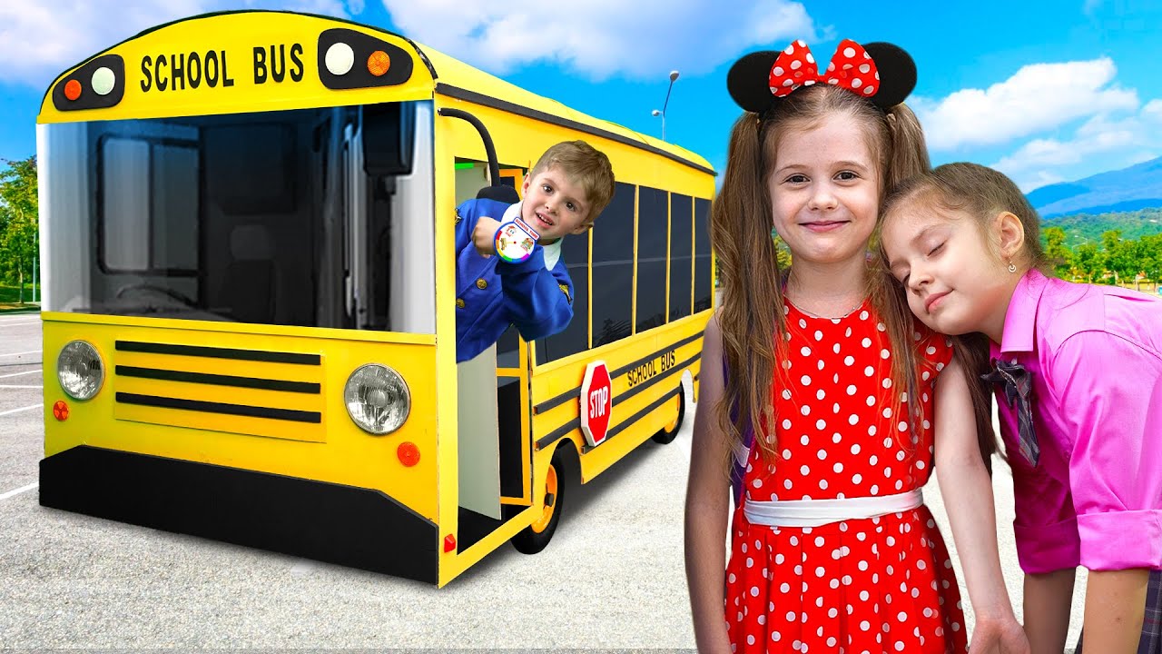 School Bus and the best stories for kids with Eva | 1 Hour Video