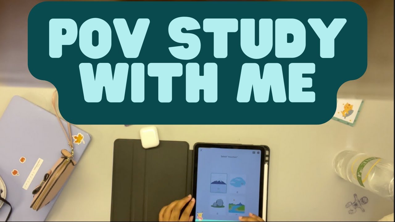 POV Study with me (with music)