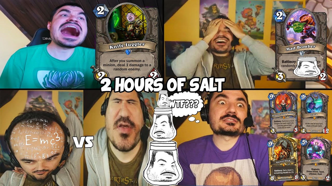 2 HOURS OF KRIPP SALT [Ep. 91-100] Hearthstone funny and lucky moments compilation