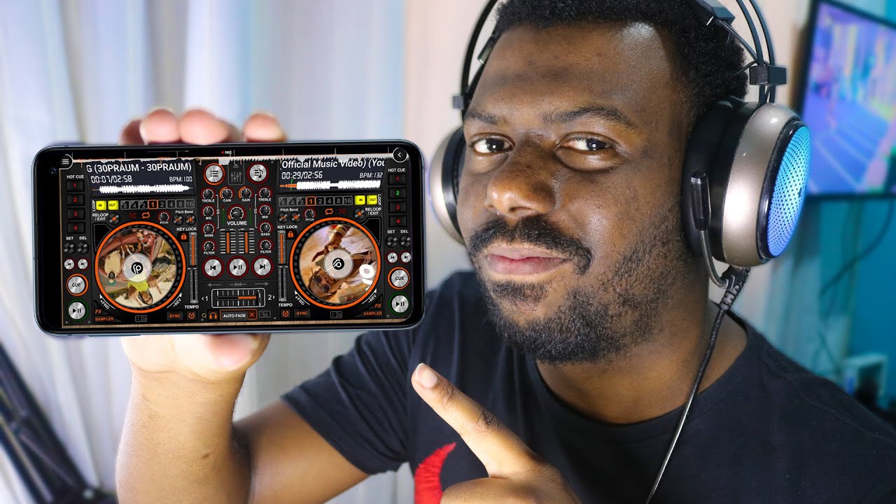 VIREI DJ COM O CELULAR - COMO FAZER MIXAGEM NO ANDROID