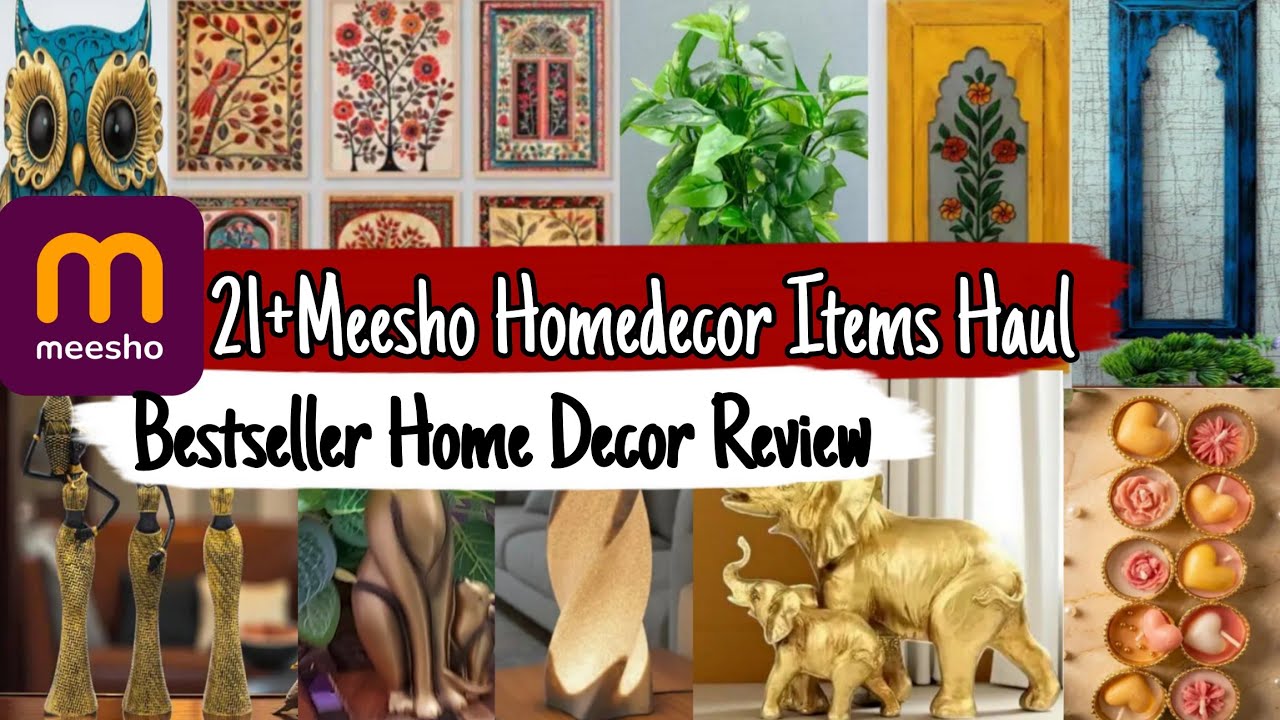 21+ Meesho Homedecor Items Haul | Homedecor Haul | Bestseller Homedecor Items Review | Meeshofinds 