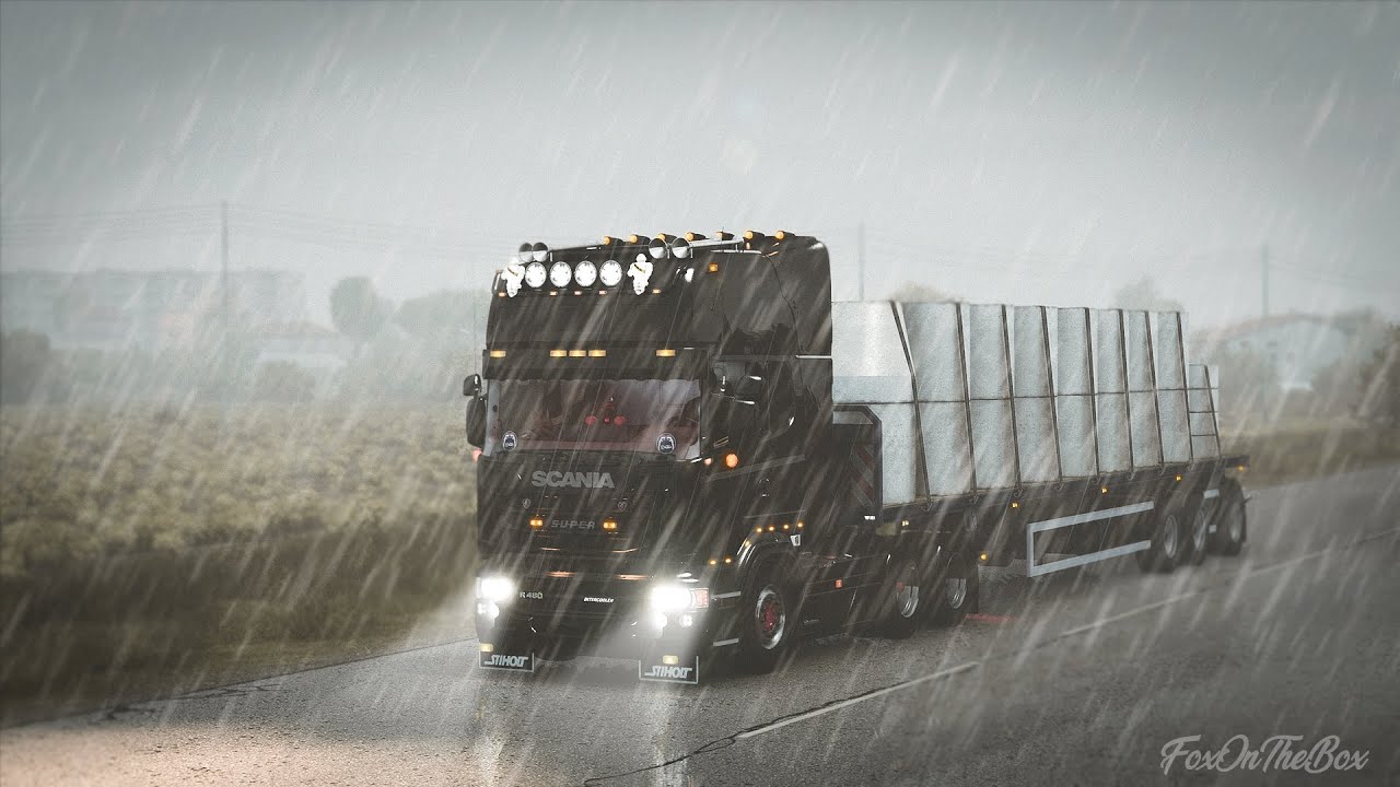 ETS2 1.39 Realistic Rain v3.8 | Euro Truck Simulator 2 Mod