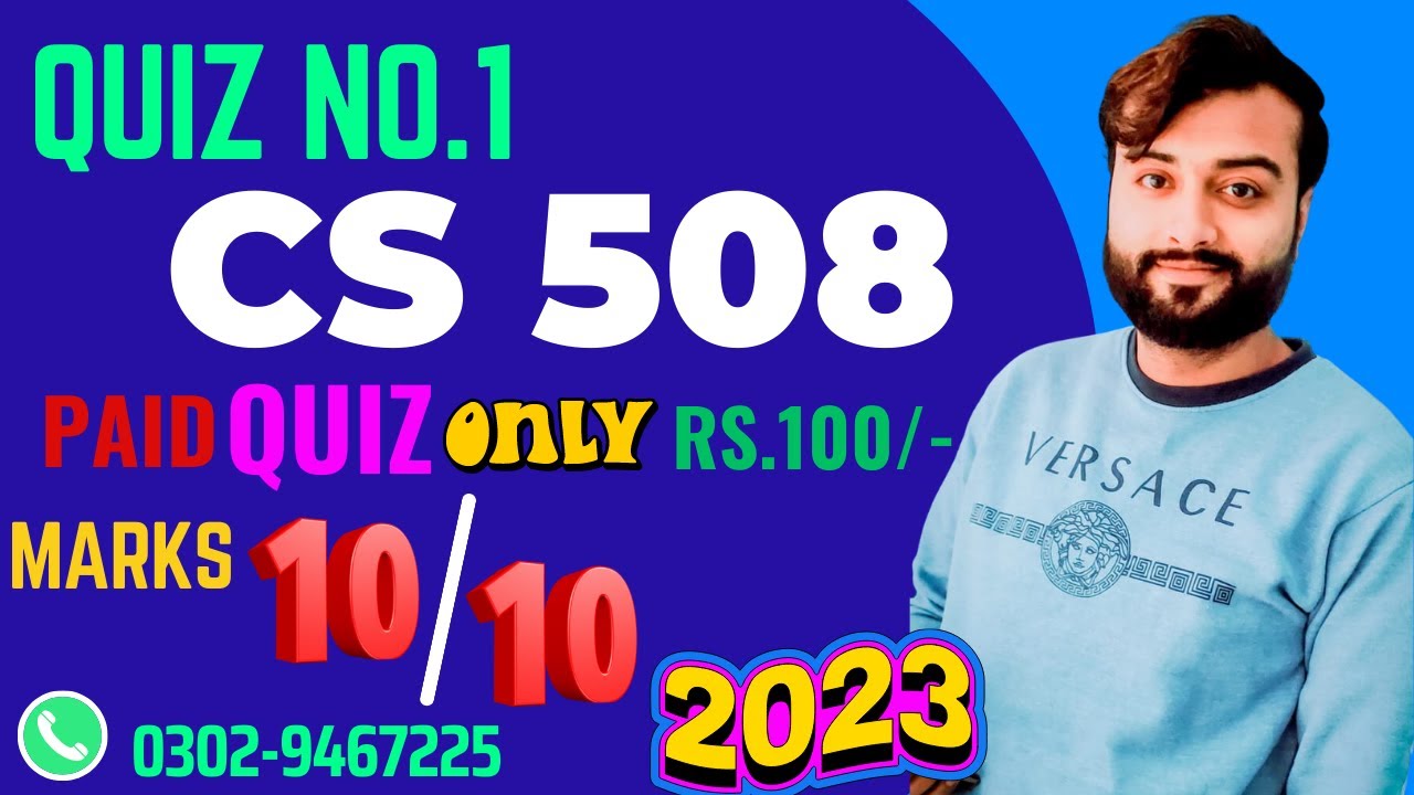 Cs508 Quiz No.1 | Tips and Tricks | Solve Spring 2023 | Knowledge of World