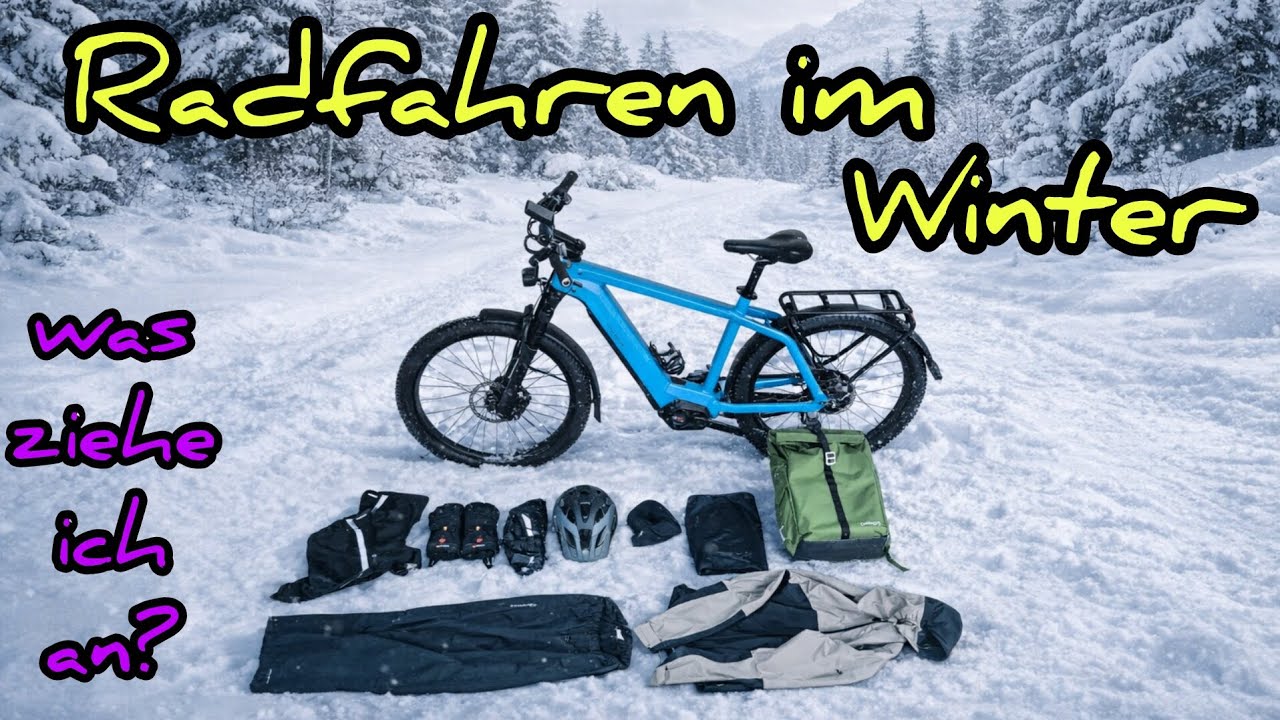 Fahrradfahren im Winter, was ziehe ich zum pendeln an? #ebike #fahrrad #pendeln 
