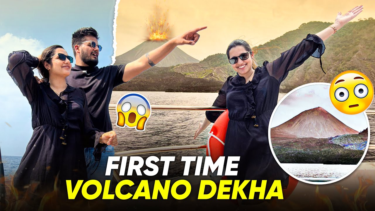 Active Volcano देखा Pheli Baar 🙈😱 #barrenisland 